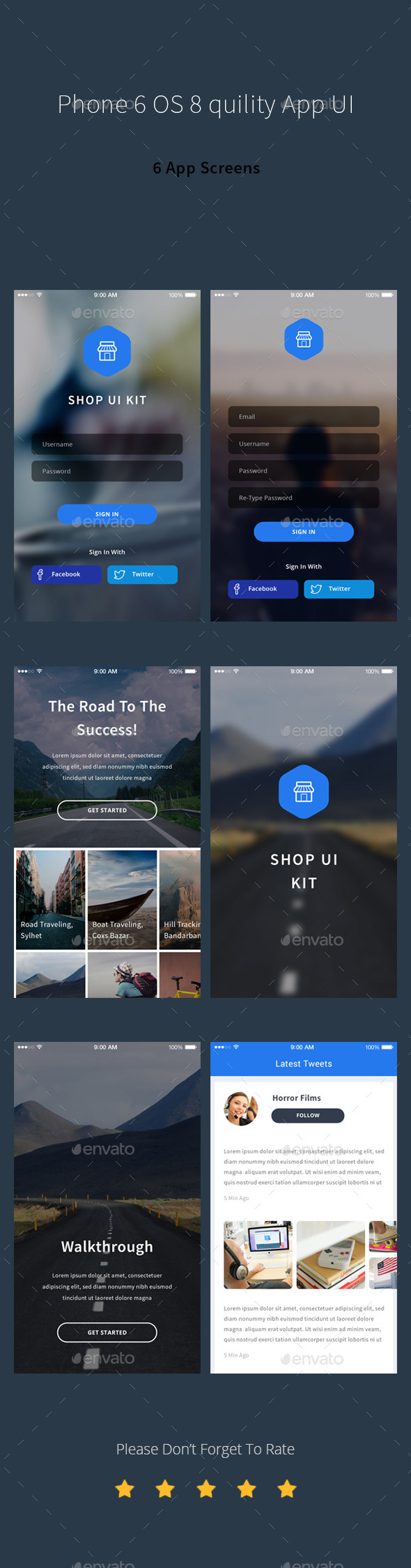 GraphicRiver Phone 6 os 8 Quality App UI 10906404 GraphicRiver Phone 6 os 8 Quality App UI 10906404