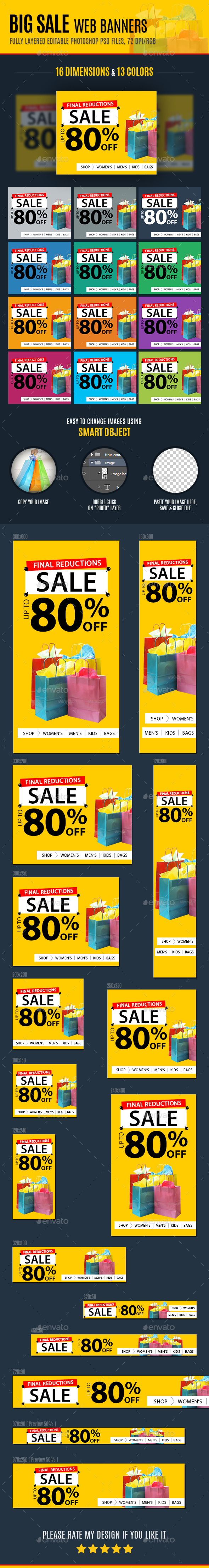 GraphicRiver Big Sale Web Banners 10906411 GraphicRiver Big Sale Web Banners 10906411