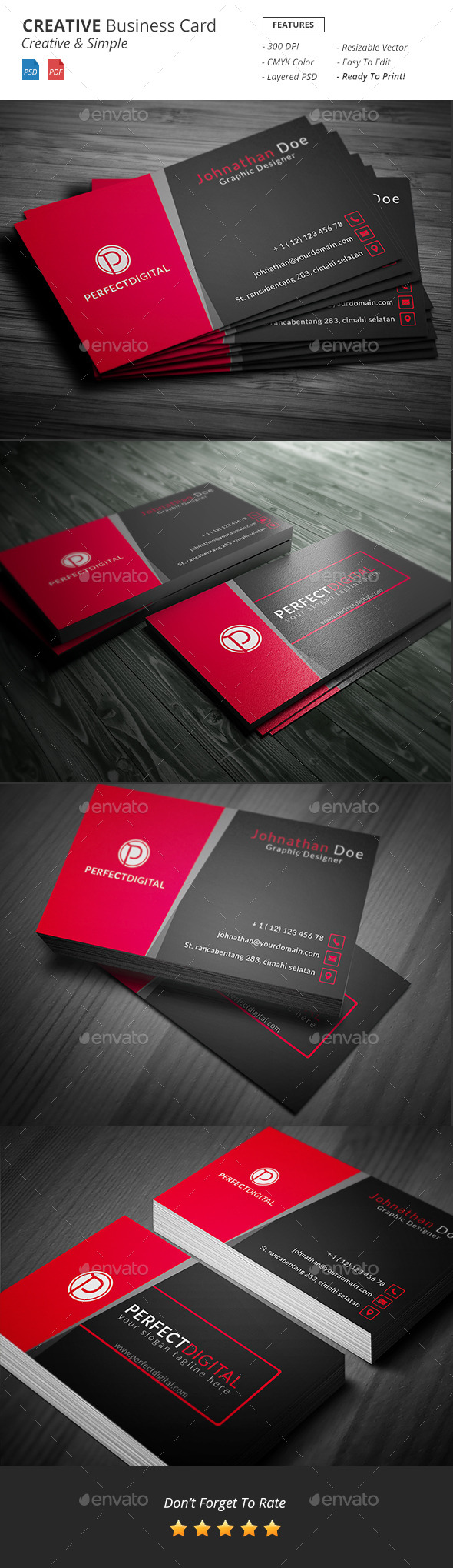 GraphicRiver Creative Business Card Template 10906436 GraphicRiver Creative Business Card Template 10906436