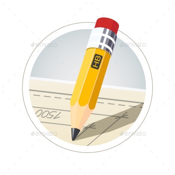 GraphicRiver Pencil with Eraser For Drawing 10906638 GraphicRiver Pencil with Eraser For Drawing 10906638