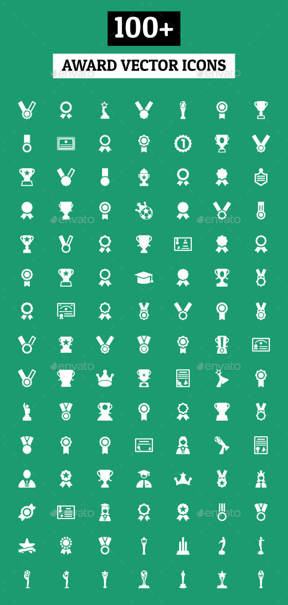 GraphicRiver 100& Award Vector Icons 10907027 GraphicRiver 100& Award Vector Icons 10907027