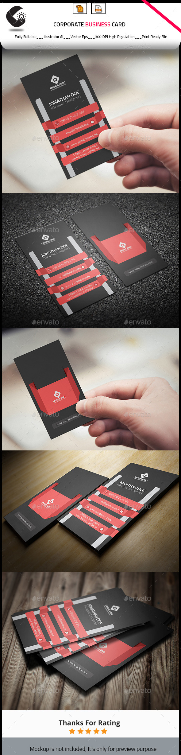 GraphicRiver Creative Business Card 10907056 GraphicRiver Creative Business Card 10907056