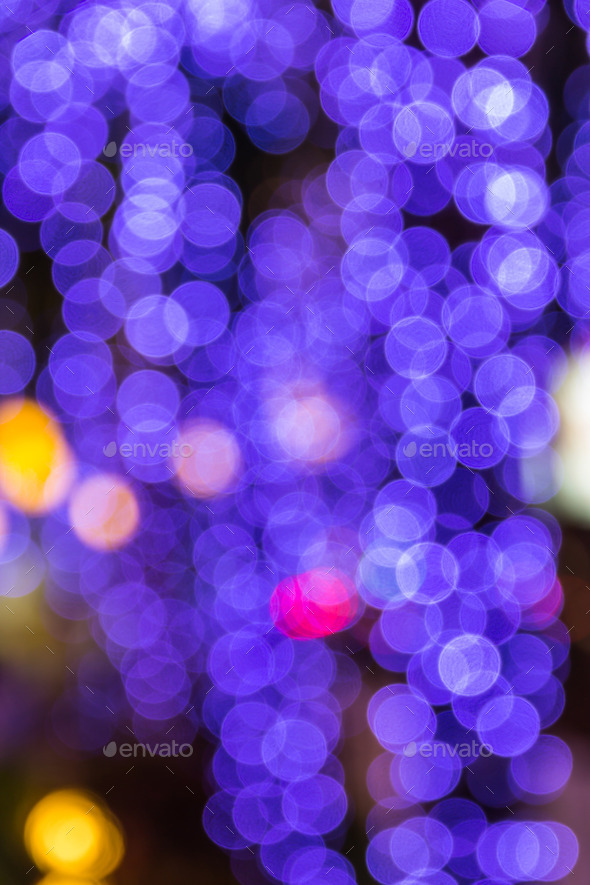 night light bokeh of lights decorate the Christmas and New Year (Misc) Photo Download