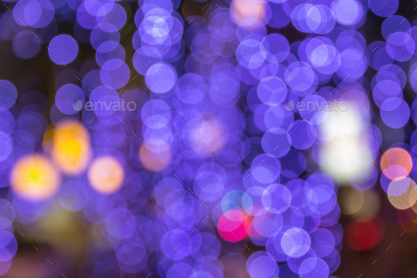 night light bokeh of lights decorate the Christmas and New Year (Misc) Photo Download