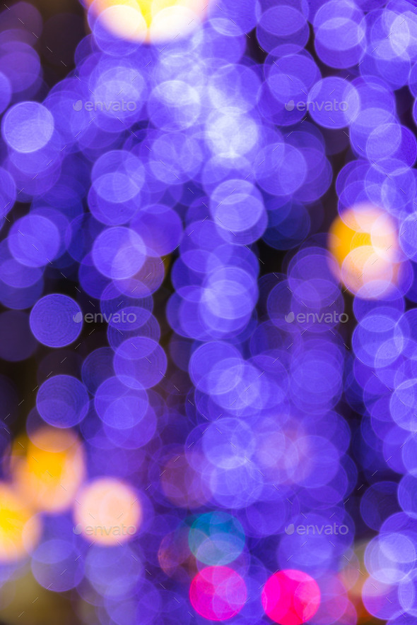 night light bokeh of lights decorate the Christmas and New Year (Misc) Photo Download