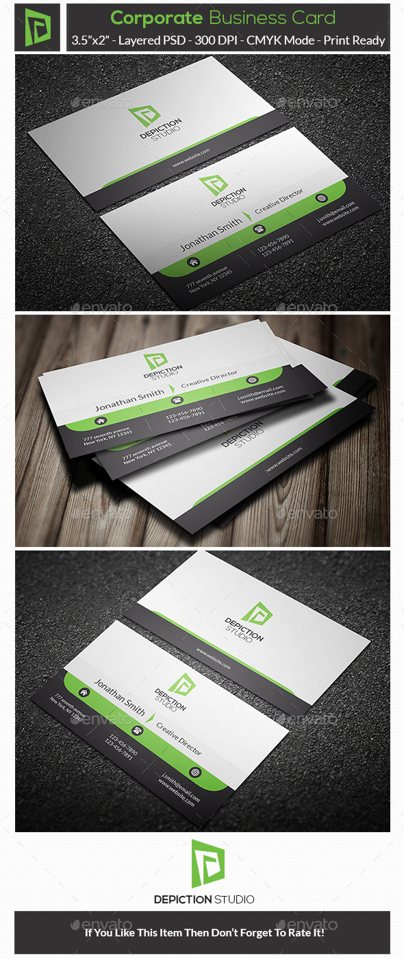 GraphicRiver Corporate Business Card 10907912 GraphicRiver Corporate Business Card 10907912