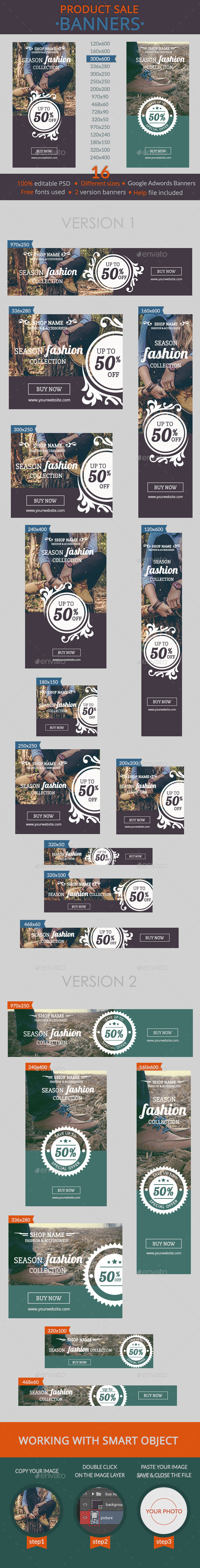GraphicRiver Product Sale Banners 10908988 GraphicRiver Product Sale Banners 10908988