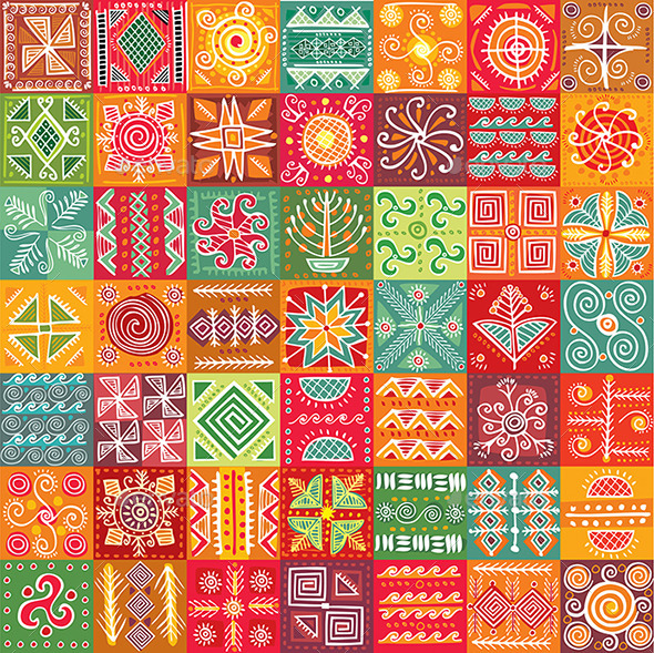 GraphicRiver Tribal Texture 10909605 GraphicRiver Tribal Texture 10909605