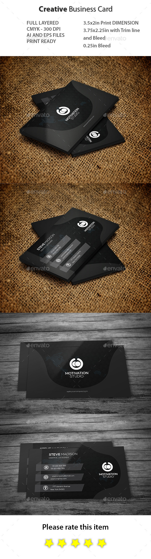 GraphicRiver Creative Business Card 10912904 GraphicRiver Creative Business Card 10912904