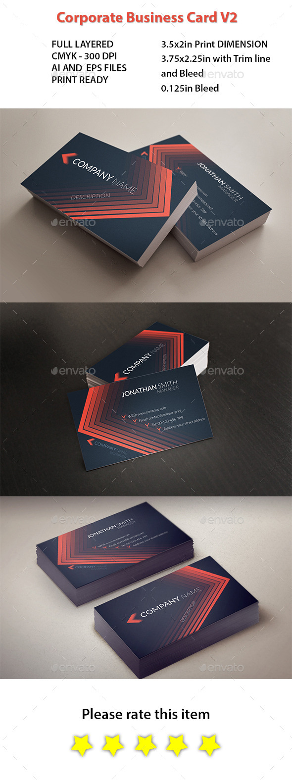 GraphicRiver Corporate Business Card 10912962 GraphicRiver Corporate Business Card 10912962