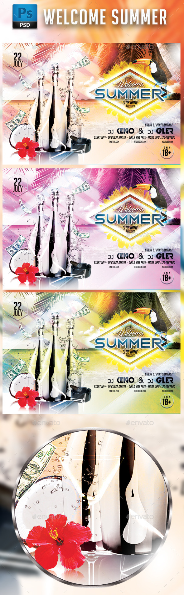 GraphicRiver Welcome Summer 10816007 GraphicRiver Welcome Summer 10816007