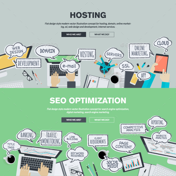 GraphicRiver Flat Design Concepts for Hosting and SEO 10913273 GraphicRiver Flat Design Concepts for Hosting and SEO 10913273