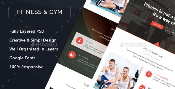 GraphicRiver Fitness & Gym Marketing Email Template 10913365 GraphicRiver Fitness & Gym Marketing Email Template 10913365