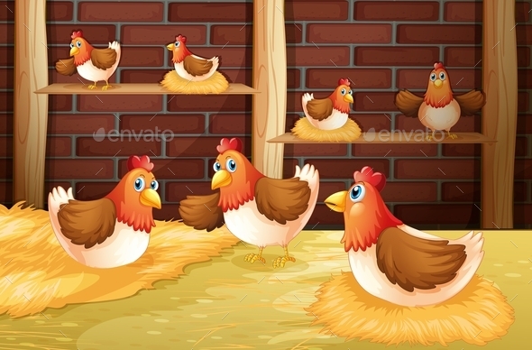 GraphicRiver The Seven Hens 10913385 GraphicRiver The Seven Hens 10913385