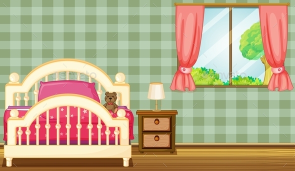 GraphicRiver Bed and a Lamp 10913444 GraphicRiver Bed and a Lamp 10913444