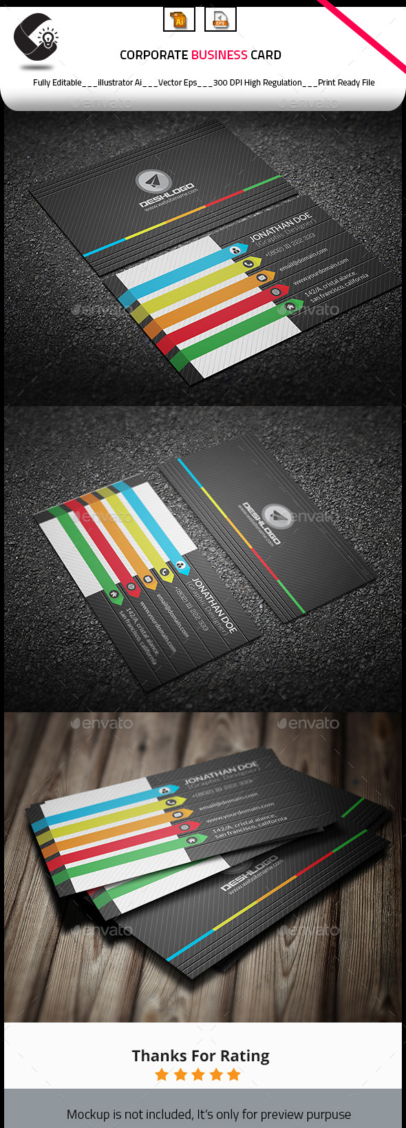 GraphicRiver Colorful Business Card 10915191 GraphicRiver Colorful Business Card 10915191
