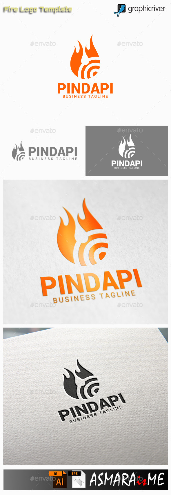 GraphicRiver Fire Logo 10915579 GraphicRiver Fire Logo 10915579