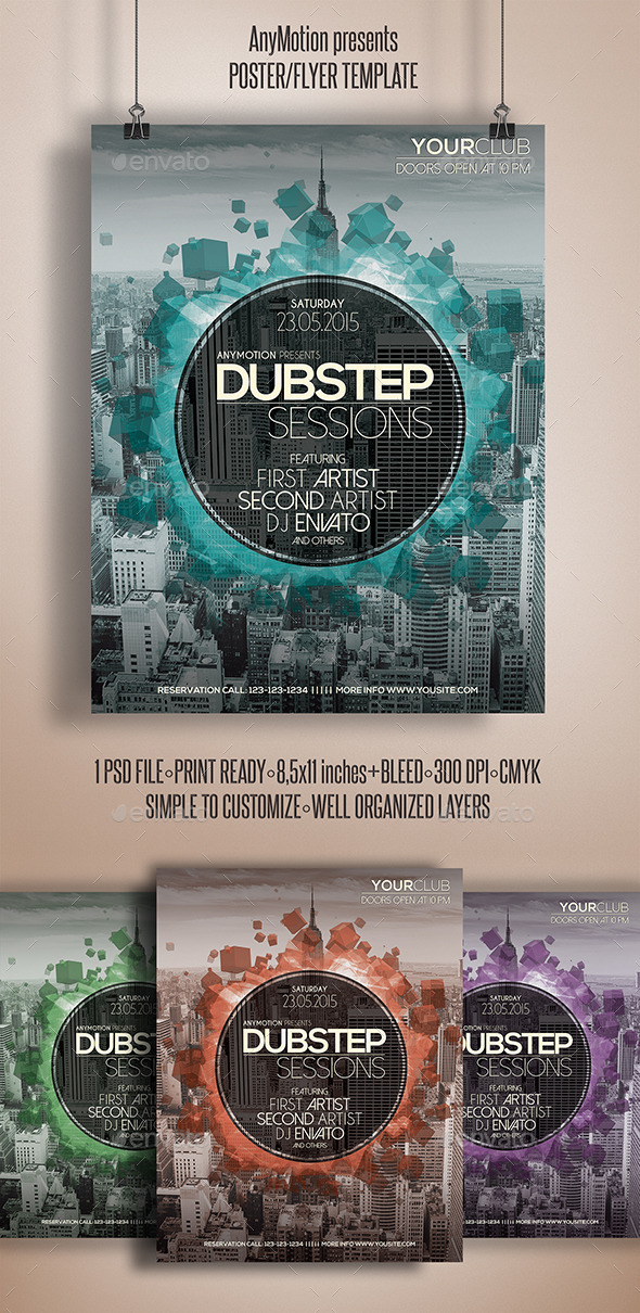 GraphicRiver Dubstep Sessions Flyer Template 10916673 GraphicRiver Dubstep Sessions Flyer Template 10916673