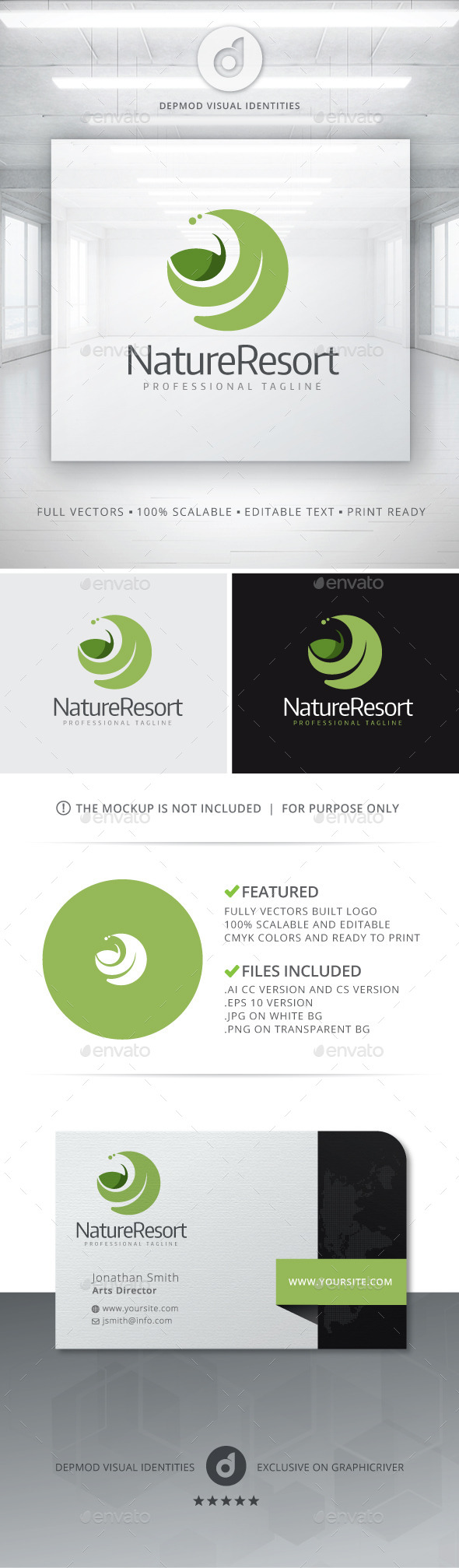 GraphicRiver Nature Resort Logo 10916790 GraphicRiver Nature Resort Logo 10916790