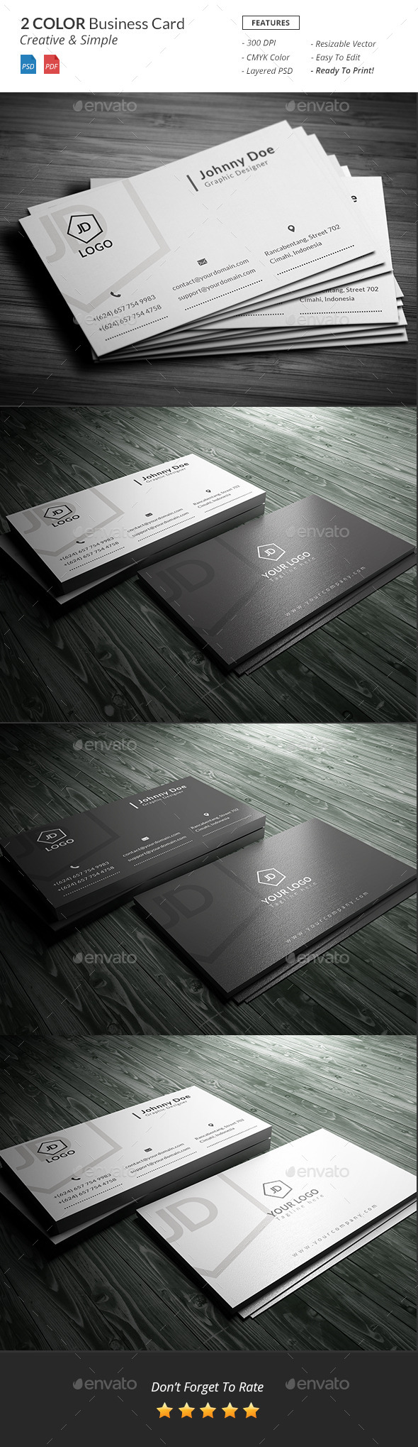 GraphicRiver Black & White Business Card 10916944 GraphicRiver Black & White Business Card 10916944