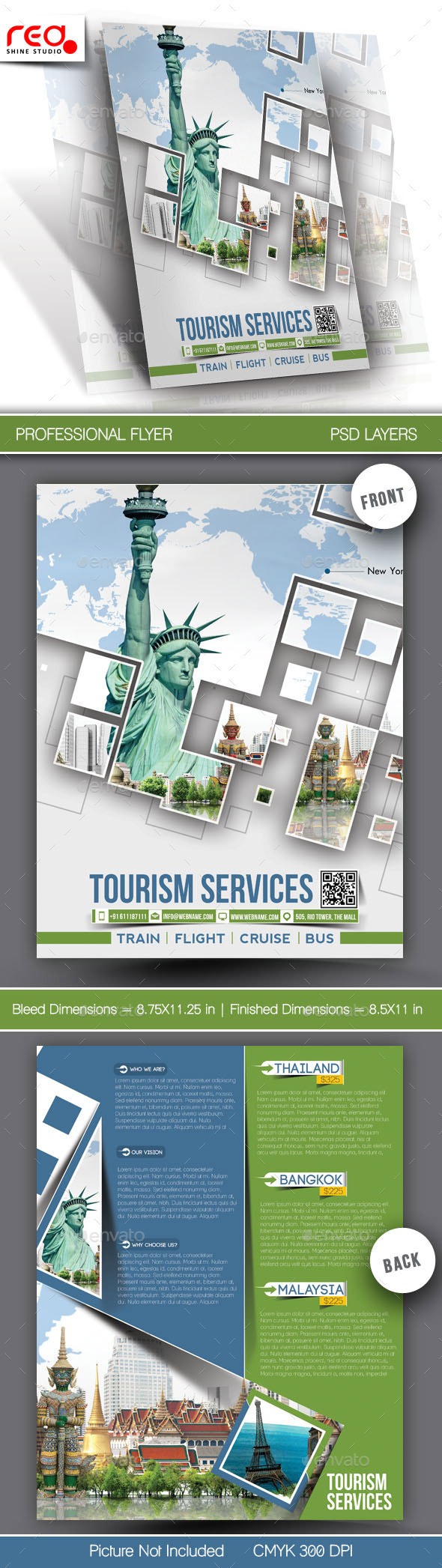 GraphicRiver Tourism Service Flyer & Poster Template 10917122 GraphicRiver Tourism Service Flyer & Poster Template 10917122