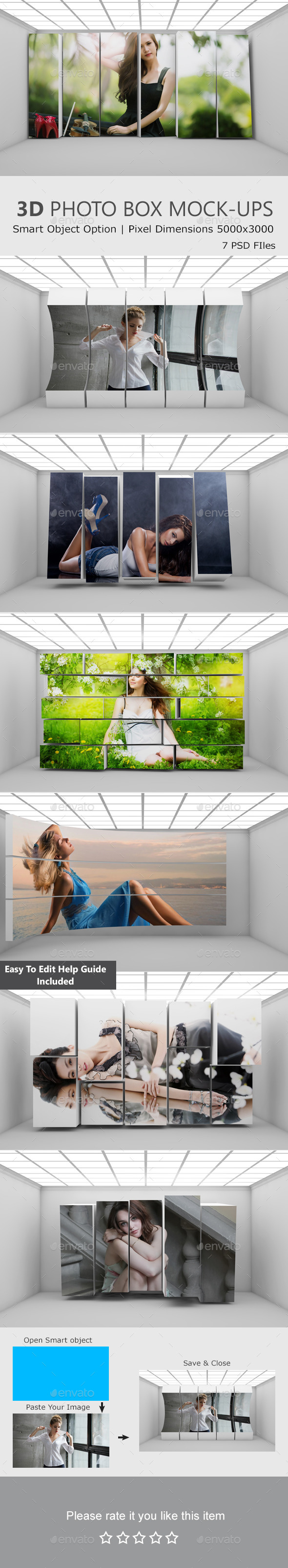 GraphicRiver 3D Photo Box Mockups 10917264 GraphicRiver 3D Photo Box Mockups 10917264