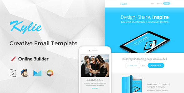 Kylie - Modern Email Template + Online Editor