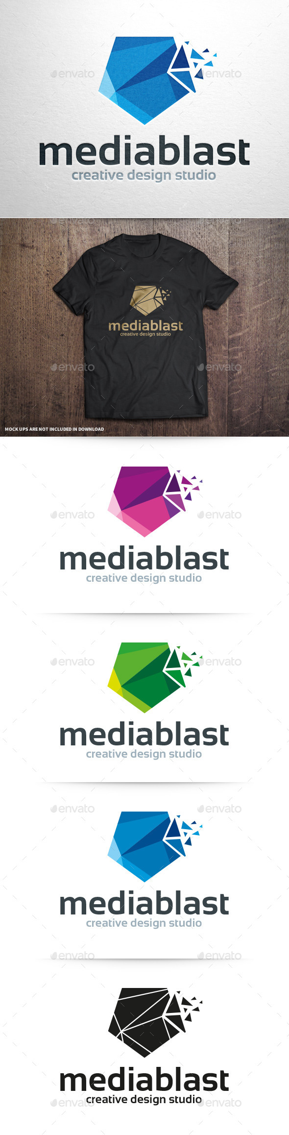GraphicRiver Media Blast Logo Template 10917514 GraphicRiver Media Blast Logo Template 10917514