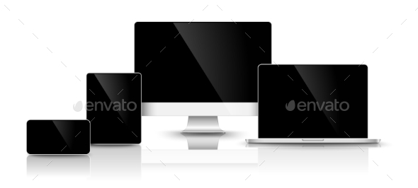 GraphicRiver Modern Black Devices 10917680 GraphicRiver Modern Black Devices 10917680