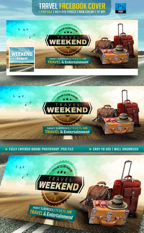 GraphicRiver Travel Facebook Cover 10917765 GraphicRiver Travel Facebook Cover 10917765