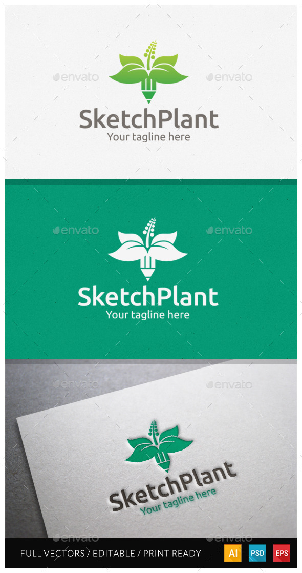 GraphicRiver Sketchplant Logo Template 10918668 GraphicRiver Sketchplant Logo Template 10918668