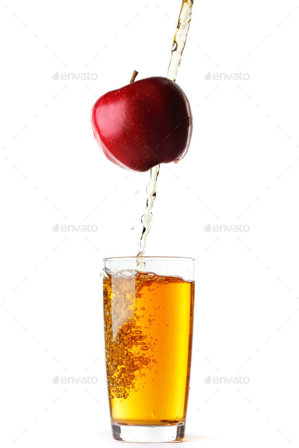 Juice pouring from apple (Misc) Photo Download