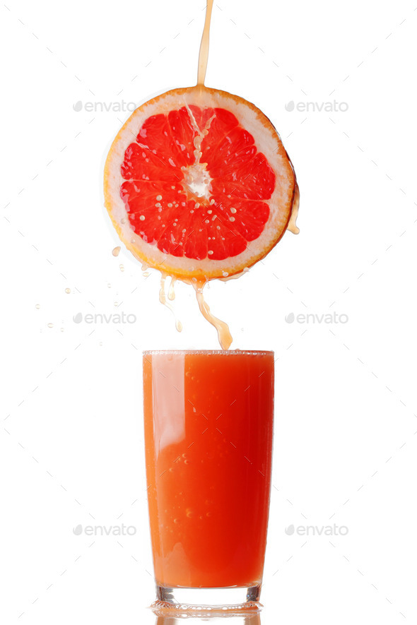 Juice pouring from orange (Misc) Photo Download