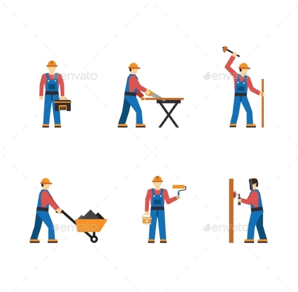 GraphicRiver Construction Workers 10919785 GraphicRiver Construction Workers 10919785