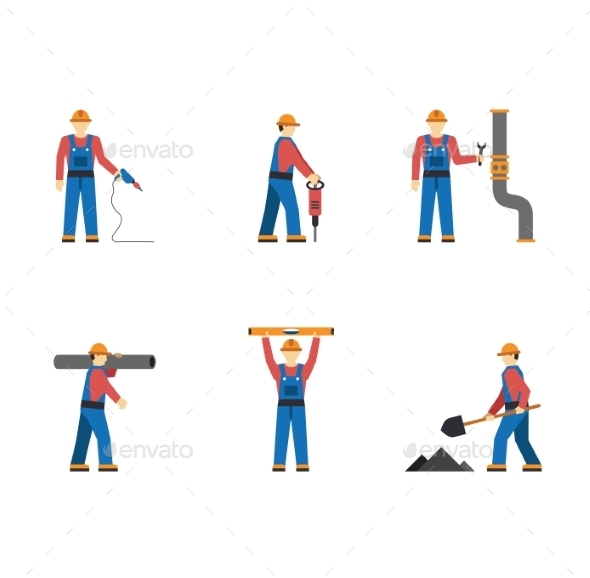 GraphicRiver Construction Workers 10919787 GraphicRiver Construction Workers 10919787