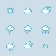 Weather Icons with White Background