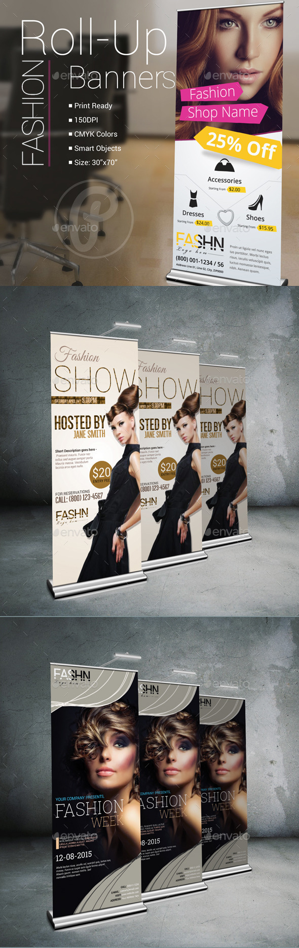 GraphicRiver Fashion Roll-Up Banner Bundle 10920114 GraphicRiver Fashion Roll-Up Banner Bundle 10920114