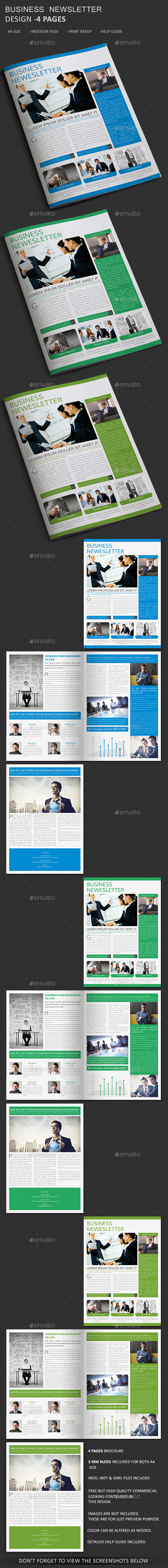 GraphicRiver Business Newsletter Template 4 Pages 10920818 GraphicRiver Business Newsletter Template 4 Pages 10920818