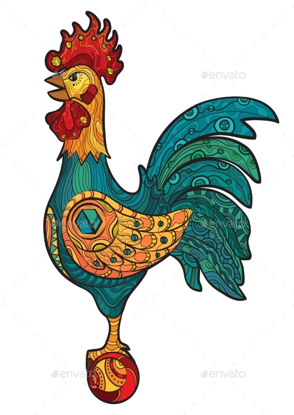 GraphicRiver Decorative Cock 10920956 GraphicRiver Decorative Cock 10920956