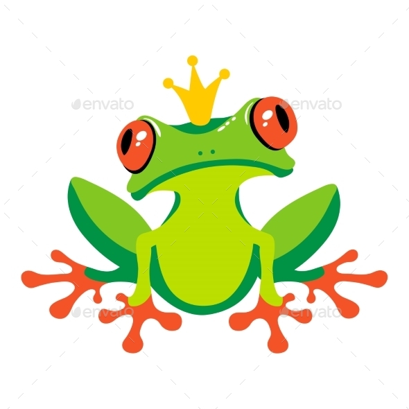 GraphicRiver Cartoon Frog with Crown 10920969 GraphicRiver Cartoon Frog with Crown 10920969