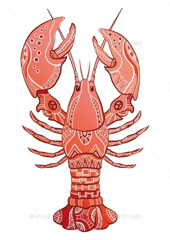 GraphicRiver Decorative Lobster 10920991 GraphicRiver Decorative Lobster 10920991