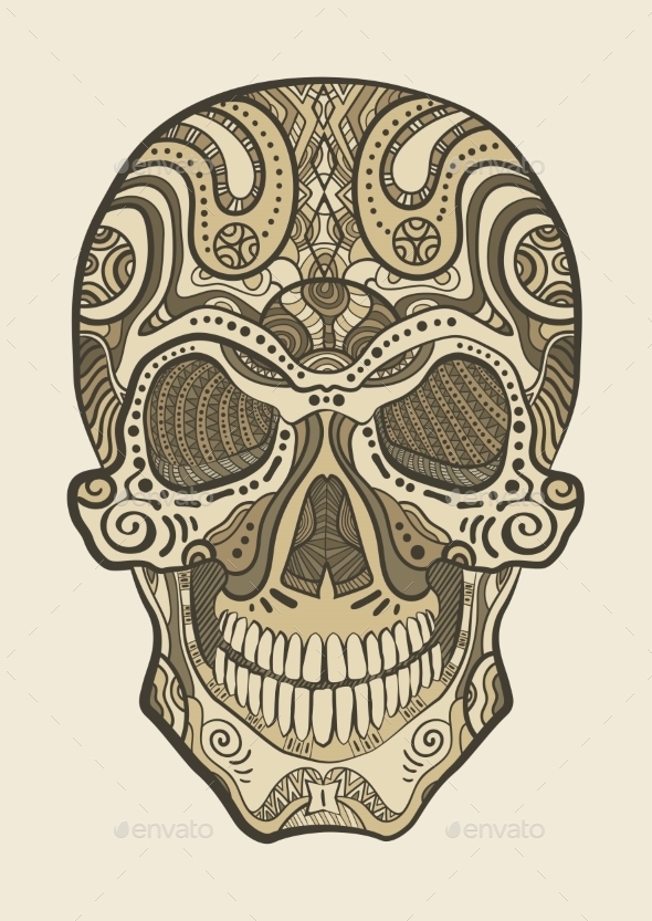GraphicRiver Decorative Human Skull 10921133 GraphicRiver Decorative Human Skull 10921133