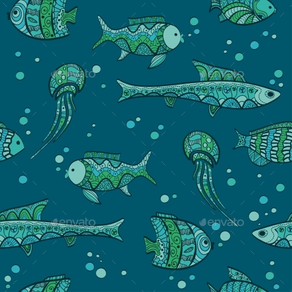 GraphicRiver Fish in the Sea 10921182 GraphicRiver Fish in the Sea 10921182