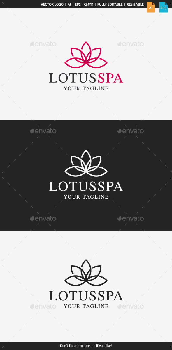 GraphicRiver Lotus Spa Logo 10921831 GraphicRiver Lotus Spa Logo 10921831