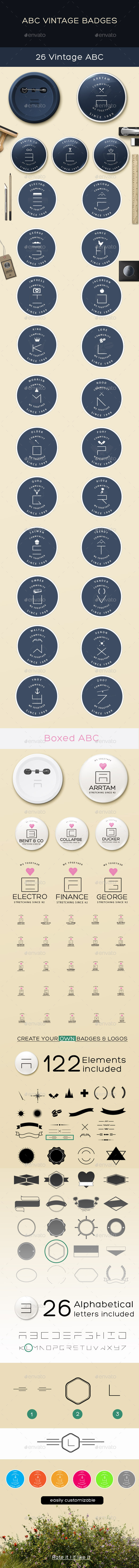 GraphicRiver Vintage ABC Badges 10922390 GraphicRiver Vintage ABC Badges 10922390