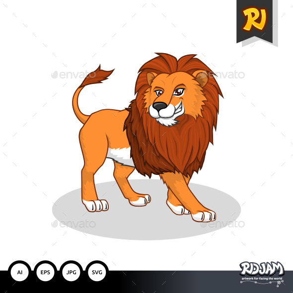 GraphicRiver Lion Cartoon 10922557 GraphicRiver Lion Cartoon 10922557