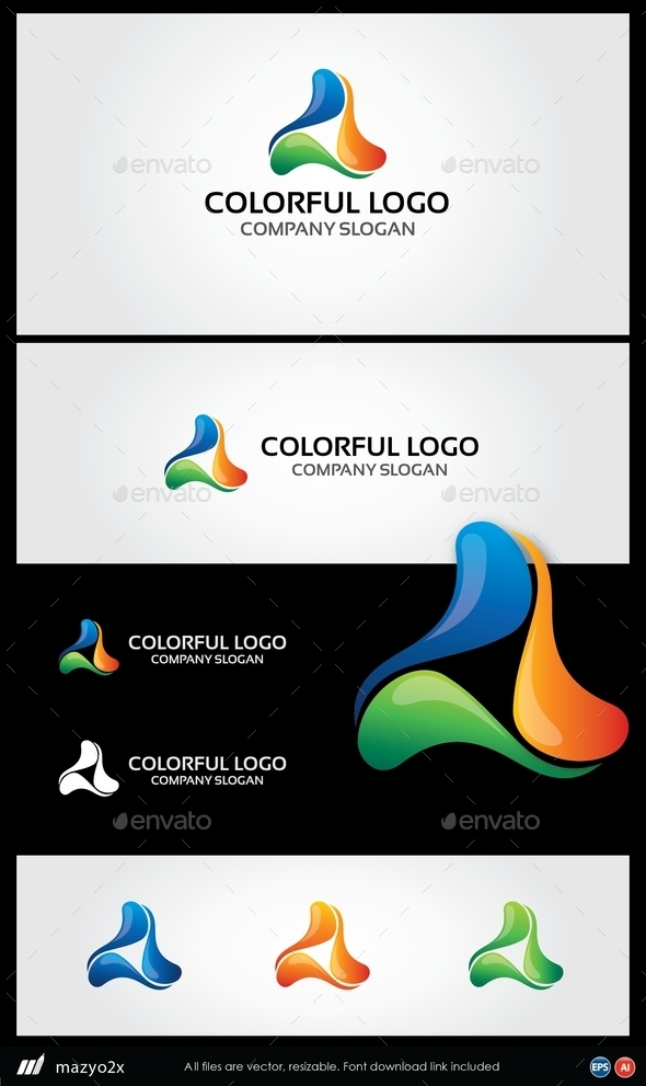 GraphicRiver Abstract 3D Colorful Logo 10923672 GraphicRiver Abstract 3D Colorful Logo 10923672