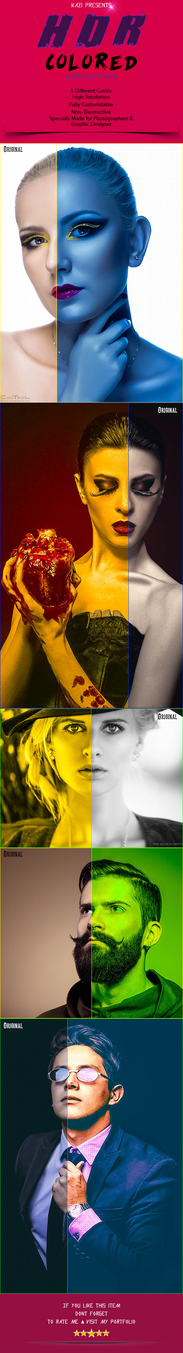GraphicRiver 5 HDR Colored Lightroom Presets 10924129 GraphicRiver 5 HDR Colored Lightroom Presets 10924129
