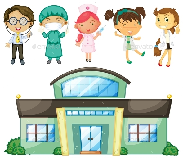 GraphicRiver Doctors and Nurses at the Hospital 10924136 GraphicRiver Doctors and Nurses at the Hospital 10924136