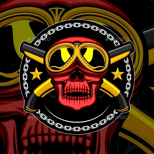 GraphicRiver Skull Rider Head 10868904 GraphicRiver Skull Rider Head 10868904